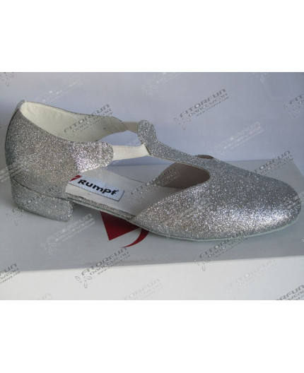 Rumpf Griechische Sandale silber 2 cm (1312-S)