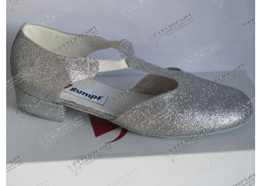 Rumpf Griechische Sandale silber 2 cm (1312-S)
