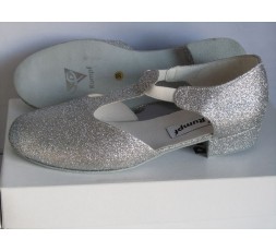 Rumpf Griechische Sandale silber 2 cm (1312-S)