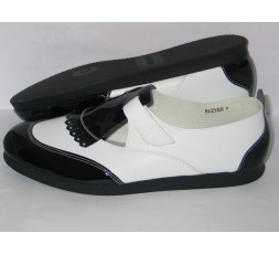 Harlem schwarz/weiß Lack Gr. 42/43 - 7505-102L