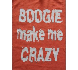 Motiv Boogie make me crazy orange Dame Gr. M