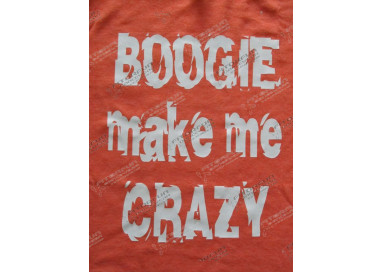 Motiv Boogie make me crazy orange Dame Gr. M