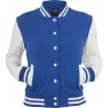 Urban Classics 2 Tone Collegejacke Ladies royalblau/weiss
