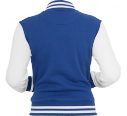 Urban Classics 2 Tone Collegejacke Ladies royalblau/weiss