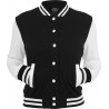 Urban Classics 2 Tone Collegejacke Ladies schwarz/weiss
