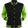 Urban Classics 2 Tone Collegejacke Ladies schwarz/lime