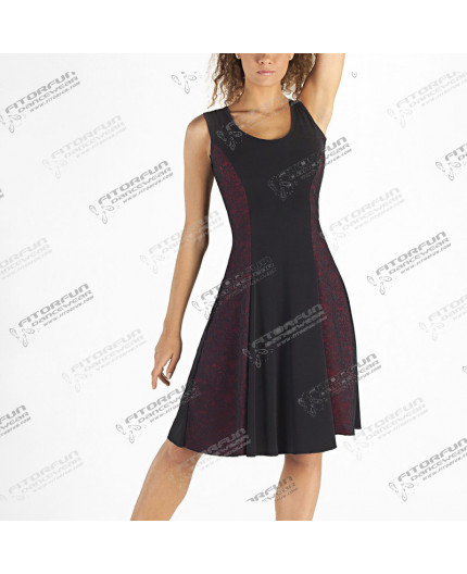 So Danca Ballroom Tanzkleid schwarz mit rot Gr. L (6)(E11035)