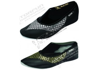 Bauchtanzschuhe 6309 schwarz/gold oder schwarz/silber
