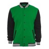 Urban Classics 3 Tone Collegejacke grün/schwarz/weiß