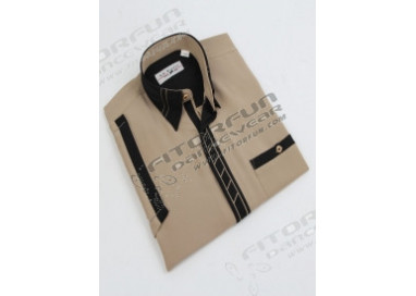 Hemd Kurzarm hellraun - 2070MK