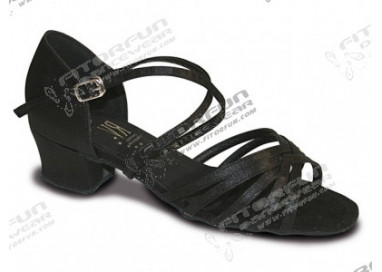 Roch Valley Bella Tanzschuhe Satin schwarz 3 cm (RVBELLA)