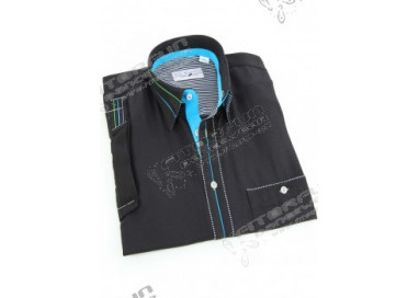 Hemd Kurzarm schwarz - 3003MK