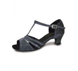 Roch Valley Evie Tanzschuhe Satin schwarz 3 cm (RV EVIE)