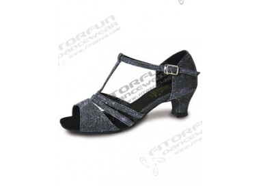 Roch Valley Evie Tanzschuhe Satin schwarz 3 cm (RV EVIE)