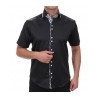 Hemd Kurzarm schwarz Slimfit - 6029412MK SLIM