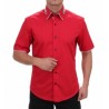 Hemd Kurzarm rot Slimfit - 60364MK SLIM