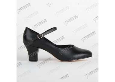 CH52 - Schwarz - Charakterschuh 5 cm Absatz (fÃ¼r StraÃŸe geeignet)