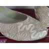 BL 116 sparkle gold - Tanzschuhe mit Chromledersohle - 3,8 cm Absatz