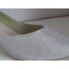 BL 116 silber glitzer - Tanzschuhe mit Chromledersohle - 3,8 cm Absatz