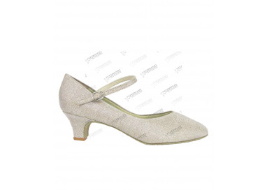 BL 116 gold glitzer - Tanzschuhe mit Chromledersohle - 3,8 cm Absatz