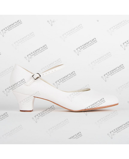 CH50 Charakterschuh mit Ledersohle weiÃŸ (fÃ¼r StraÃŸe geeignet)