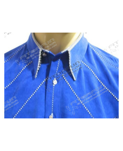 Hemd Langarm royalblau - 3508ML