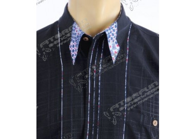 Hemd Kurzarm schwarz - 1177MK-schwarz