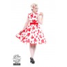 Vintage Kleid mit Blumendruck Rose