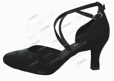 BL 126 - Tanzschuhe schwarz Satin - 6,5 cm Absatz