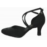 BL 126 - Tanzschuhe schwarz Satin - 6,5 cm Absatz