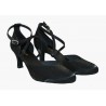 BL 126 - Tanzschuhe schwarz Satin - 6,5 cm Absatz