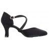 BL 156 - Tanzschuhe schwarz Satin - 6,5 cm Absatz