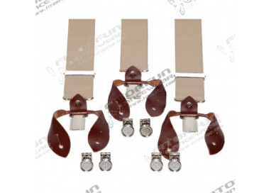 Hosenträger für Knöpfe oder Clipse beige 9172