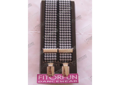 Hosenträger X-Form m. Clipse Pepita 7551.02